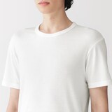 紳士　あったか綿　クルーネック半袖Ｔシャツ