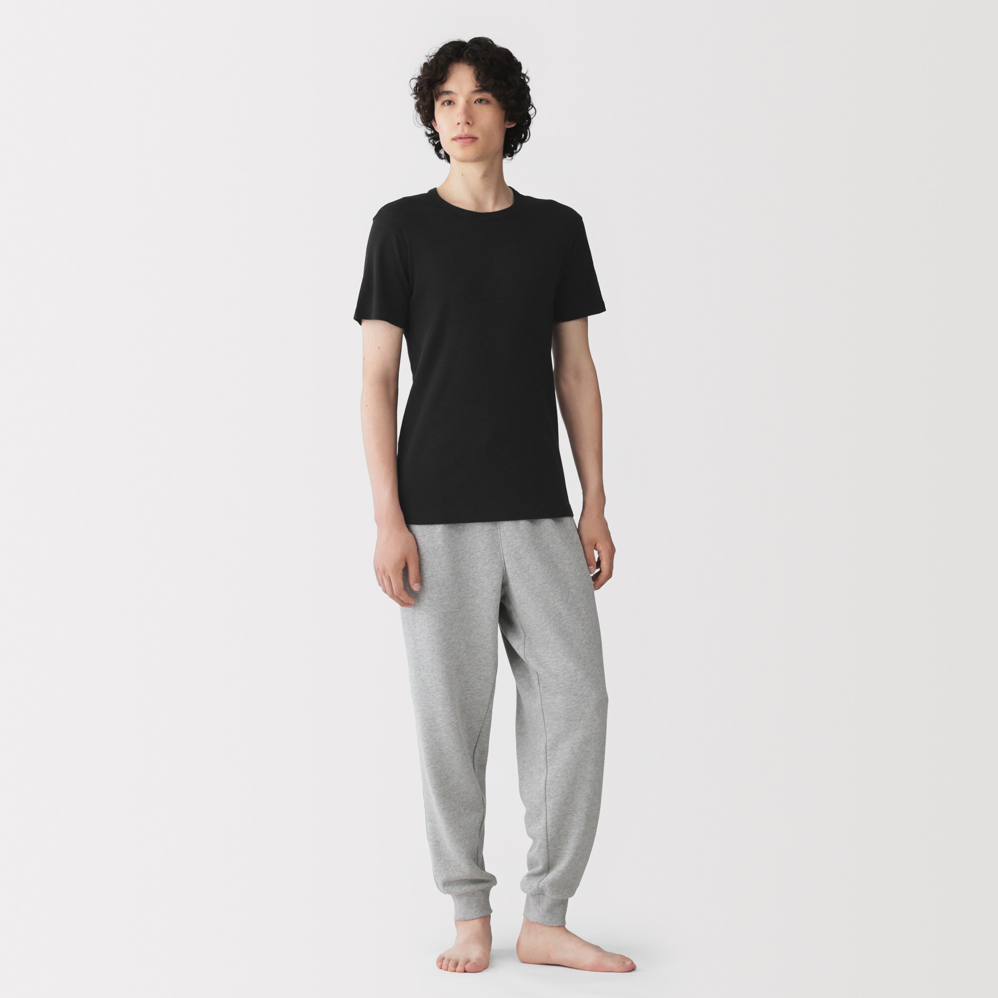 紳士　あったか綿　クルーネック半袖Ｔシャツ