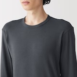 紳士　あったか綿　クルーネック長袖Ｔシャツ