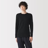 紳士　あったか綿　クルーネック長袖Ｔシャツ