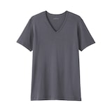 紳士　あったか綿　Ｖネック半袖Ｔシャツ