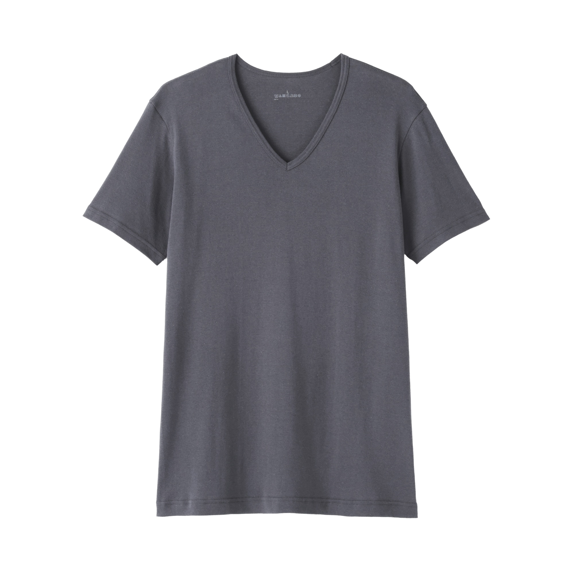 紳士　あったか綿　Ｖネック半袖Ｔシャツ