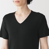 紳士　あったか綿　Ｖネック半袖Ｔシャツ