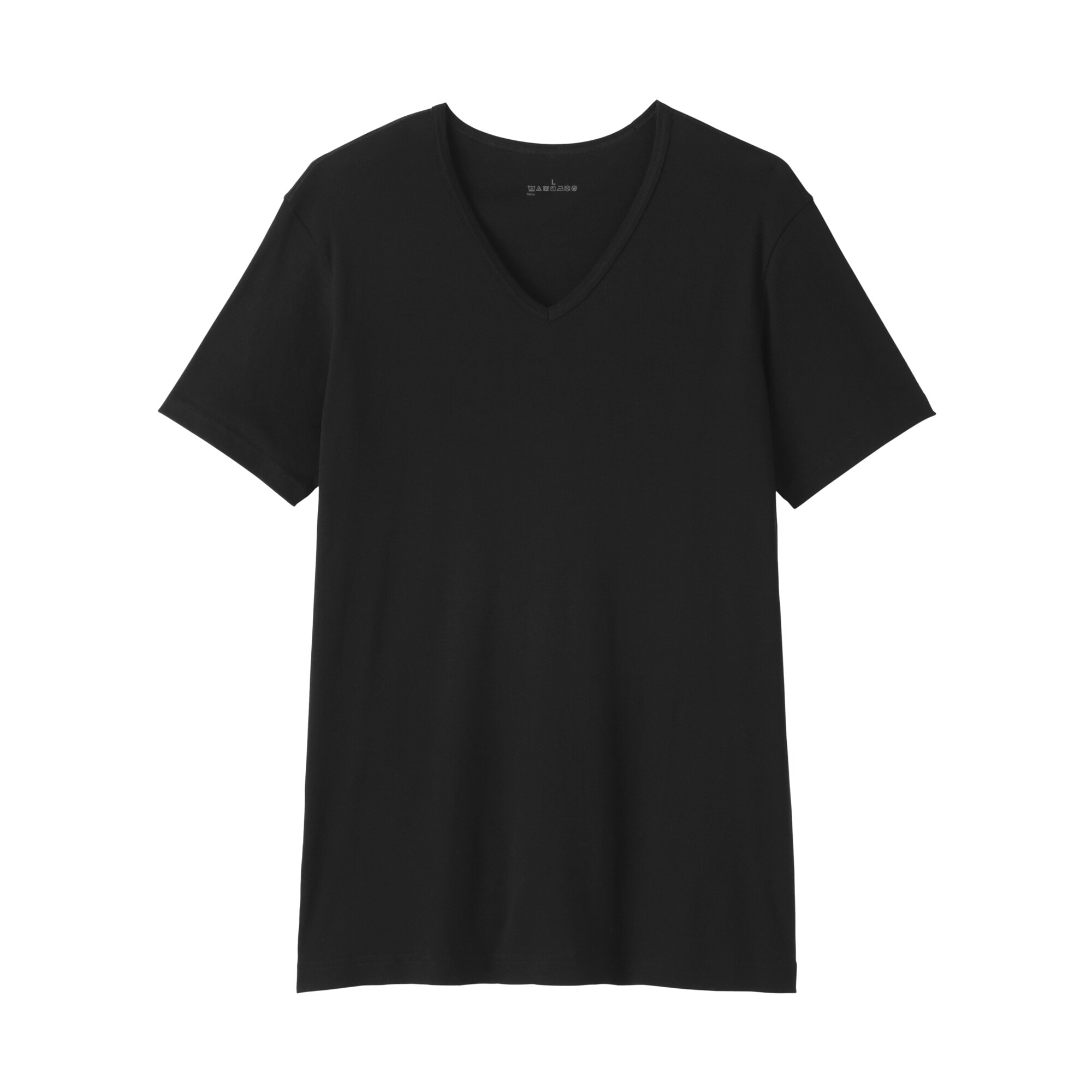 紳士　あったか綿　Ｖネック半袖Ｔシャツ