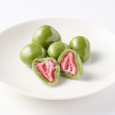 【１月中旬発売予定】不揃い　抹茶チョコがけいちご 　５０ｇ