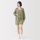 婦人　コットン透かし編みニット　ブラタンクトップ
