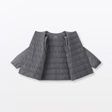 婦人　軽量ダウンポケッタブルノーカラージャケット