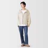 婦人　撥水ＵＶカットポケッタブルフードブルゾン