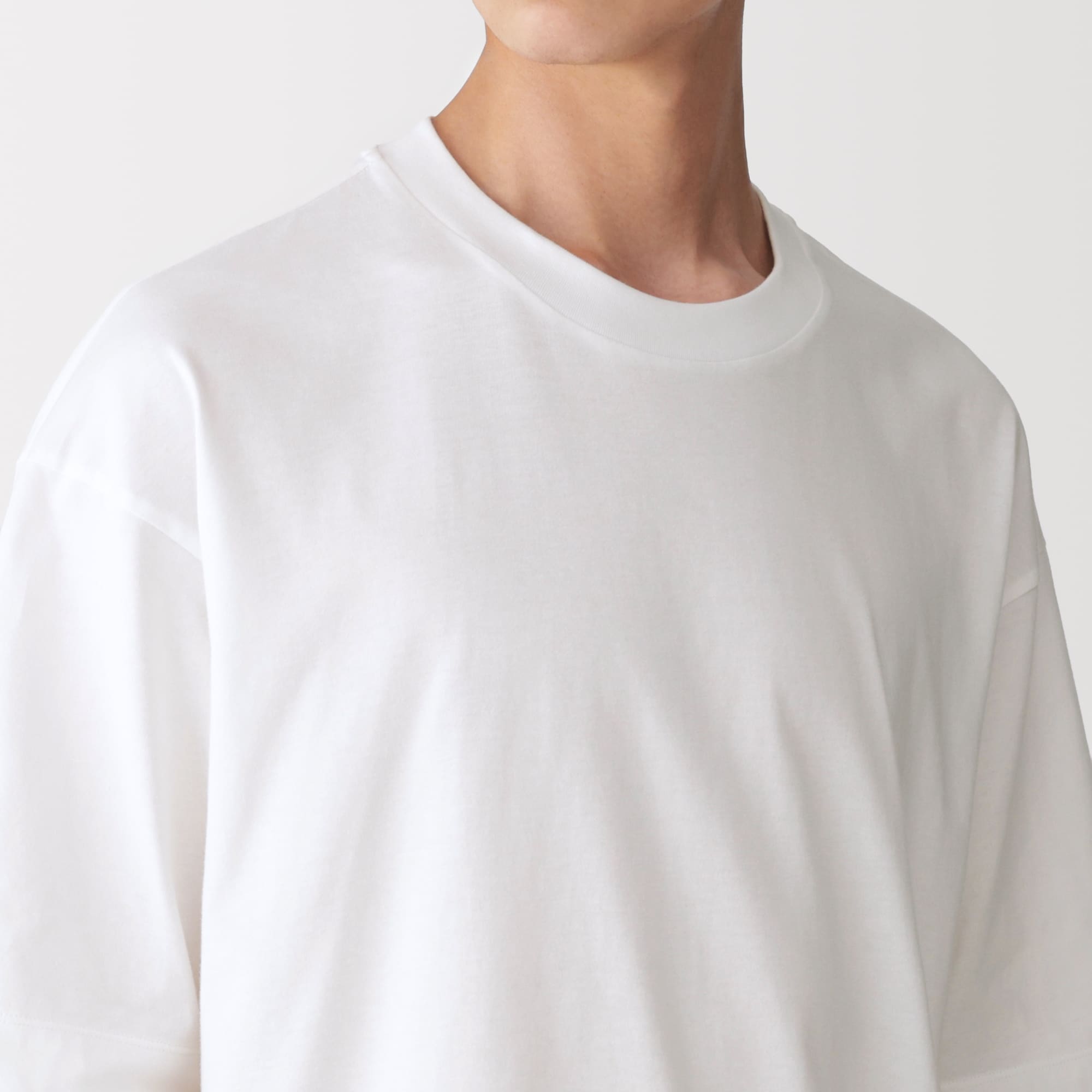 紳士　和歌山で編み立てた天竺クルーネック半袖Ｔシャツ