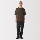 紳士　和歌山で編み立てた天竺クルーネック半袖Ｔシャツ