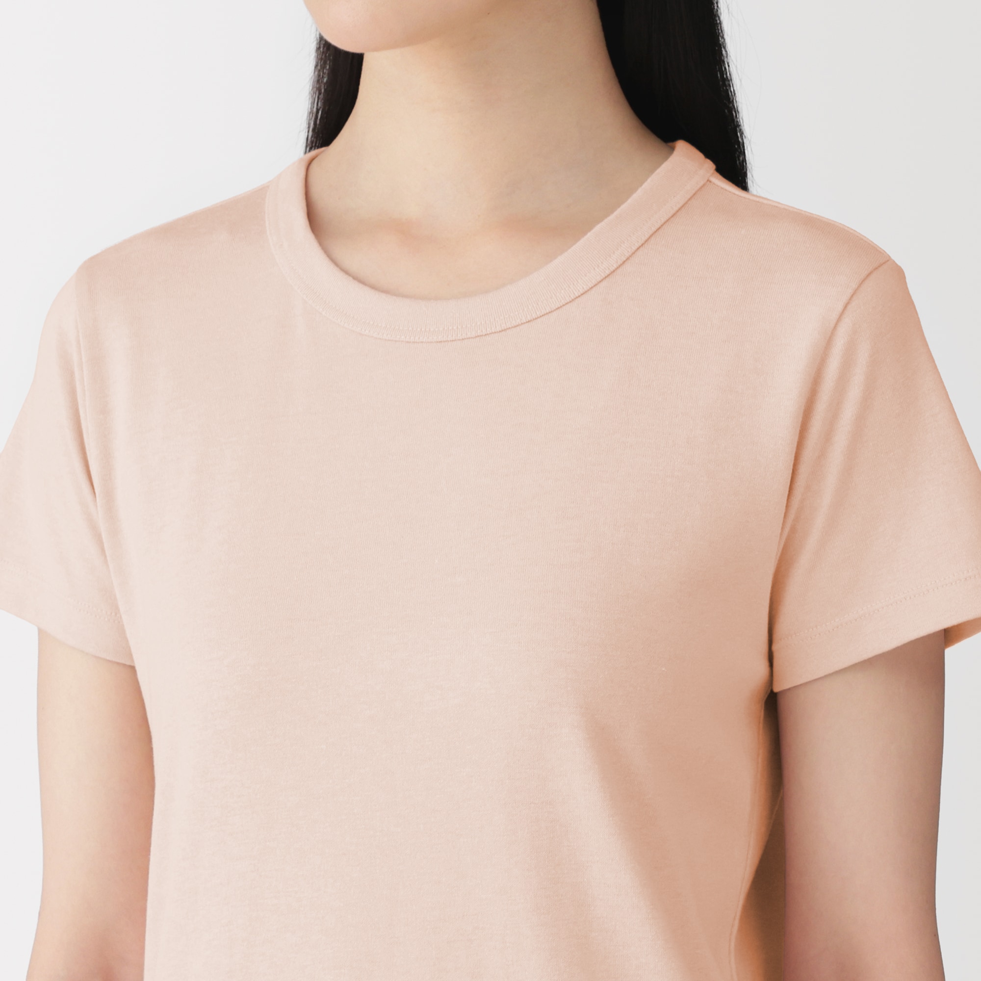 婦人 リネン混半袖Tシャツ | 無印良品