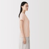 婦人　リネン混半袖Ｔシャツ
