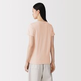婦人　リネン混半袖Ｔシャツ