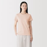 婦人　リネン混半袖Ｔシャツ