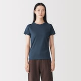 婦人　リネン混半袖Ｔシャツ