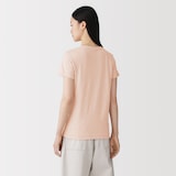 婦人　リネン混半袖Ｔシャツ