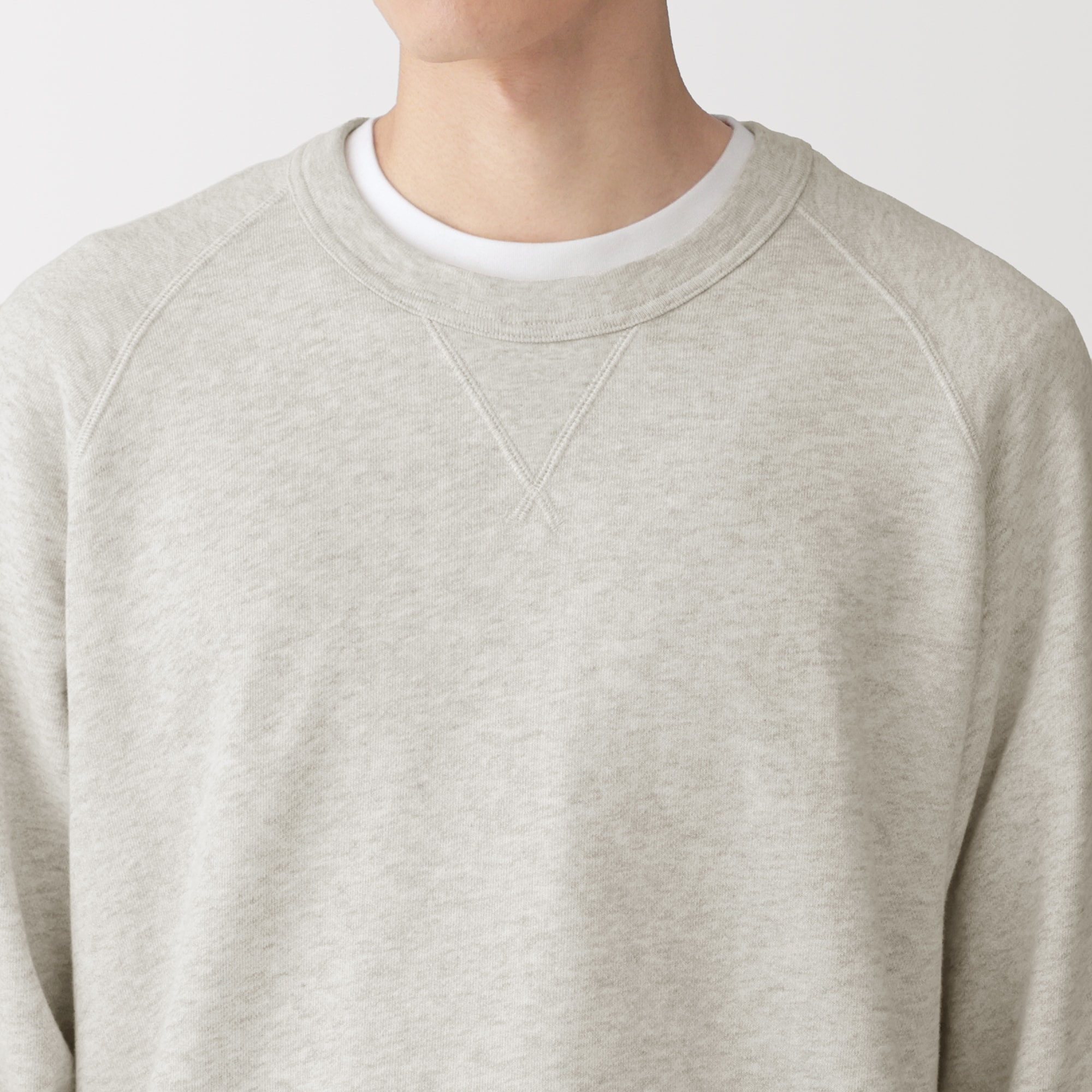 紳士　昔ながらの製法で編み立てたスウェットプルオーバー