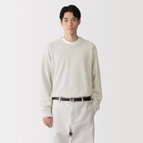紳士　昔ながらの製法で編み立てたスウェットプルオーバー