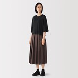 婦人　リヨセル天竺編み五分袖Ｔシャツ