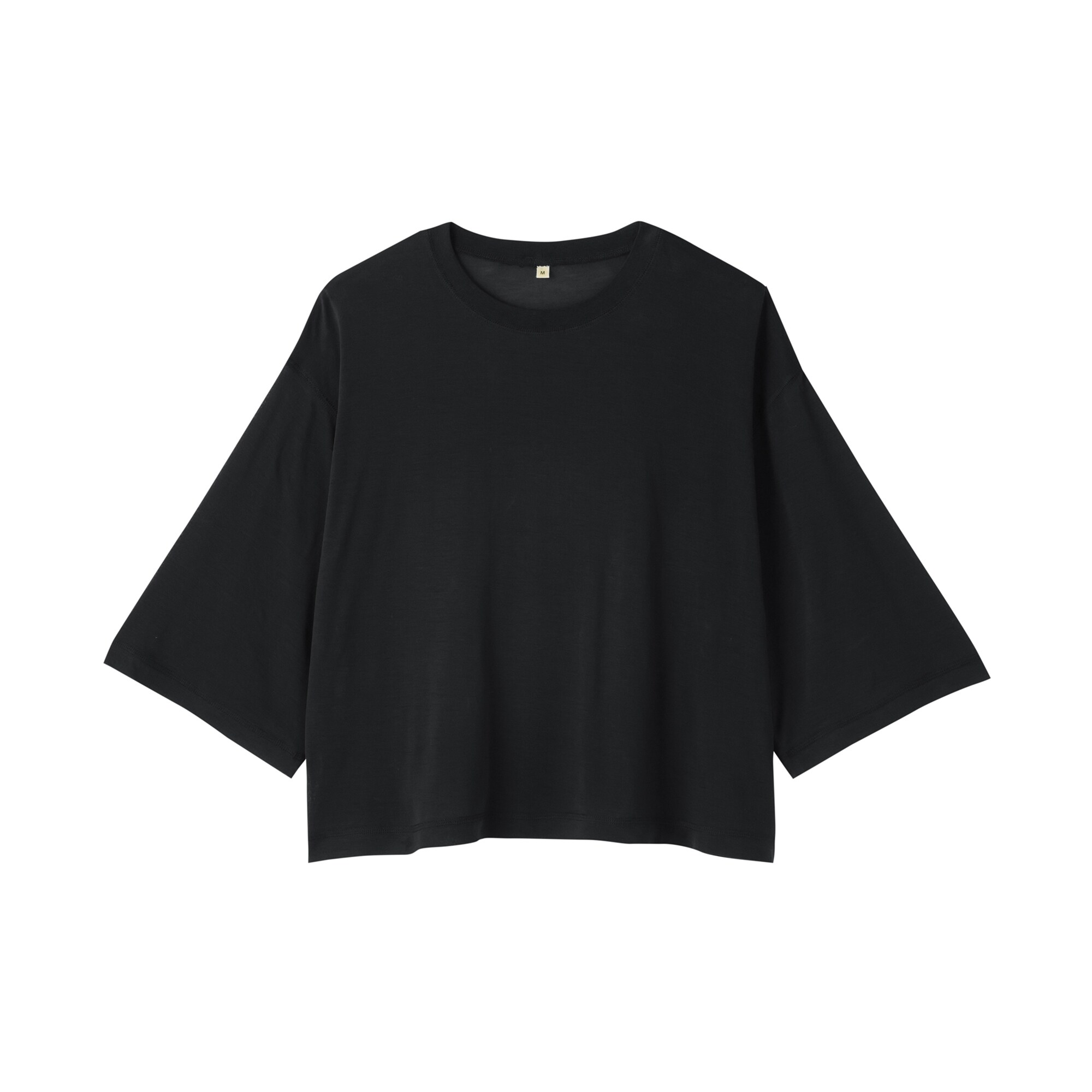 婦人　リヨセル天竺編み五分袖Ｔシャツ