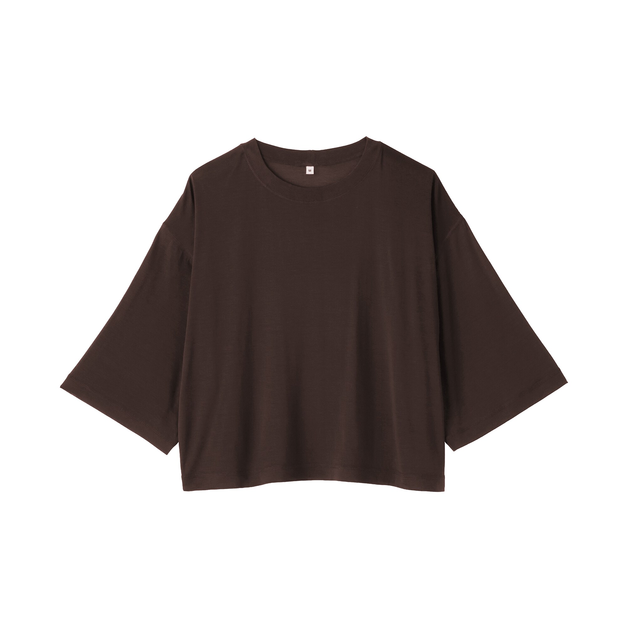 婦人　リヨセル天竺編み五分袖Ｔシャツ