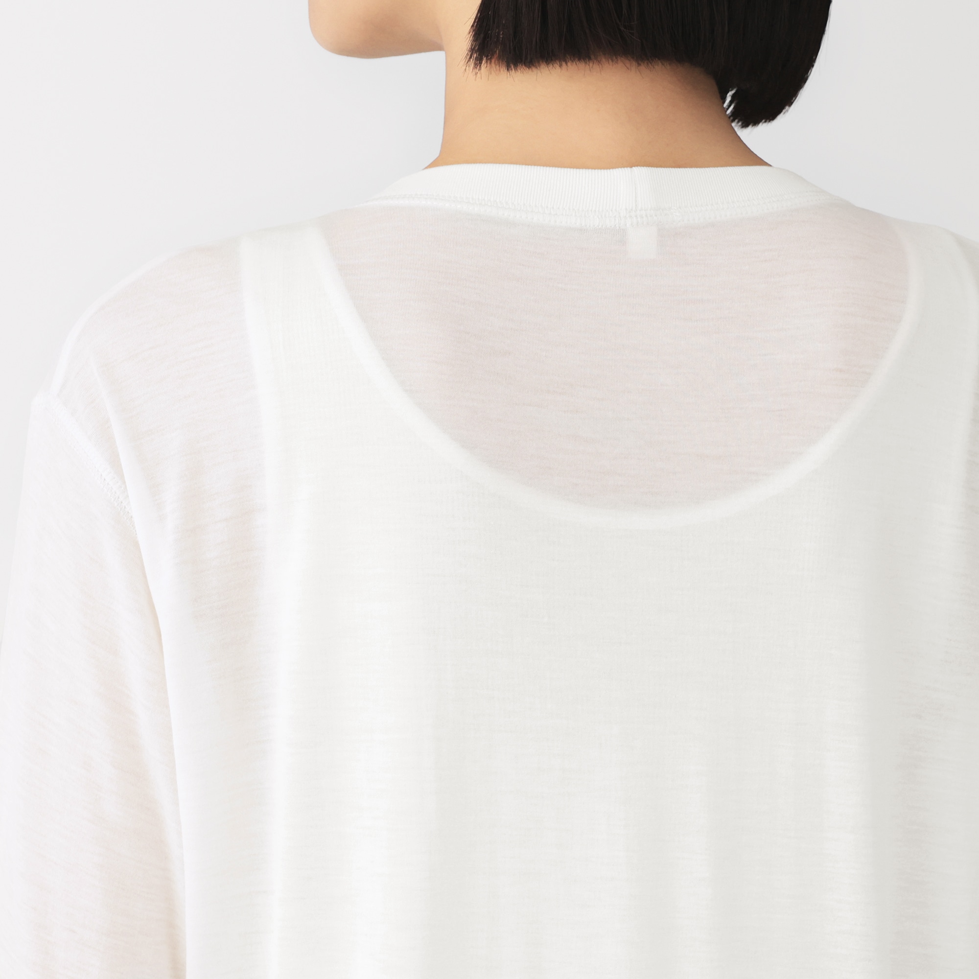 婦人　リヨセル天竺編み長袖Ｔシャツ