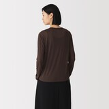 婦人　リヨセル天竺編み長袖Ｔシャツ
