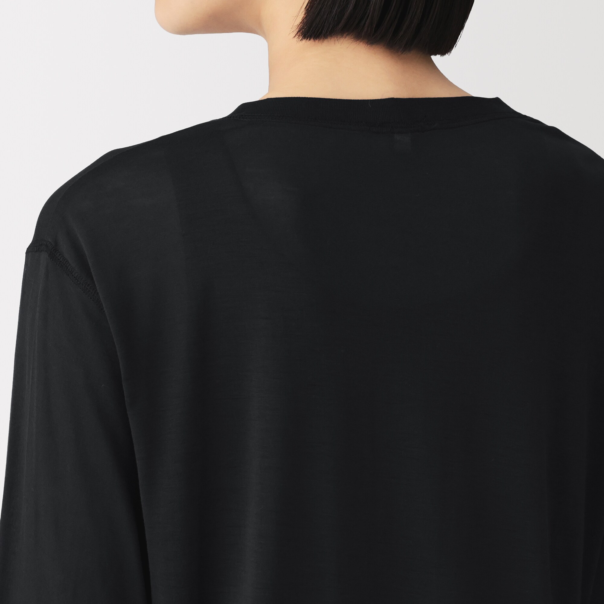 婦人　リヨセル天竺編み長袖Ｔシャツ