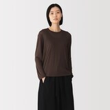 婦人　リヨセル天竺編み長袖Ｔシャツ