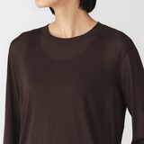 婦人　リヨセル天竺編み長袖Ｔシャツ