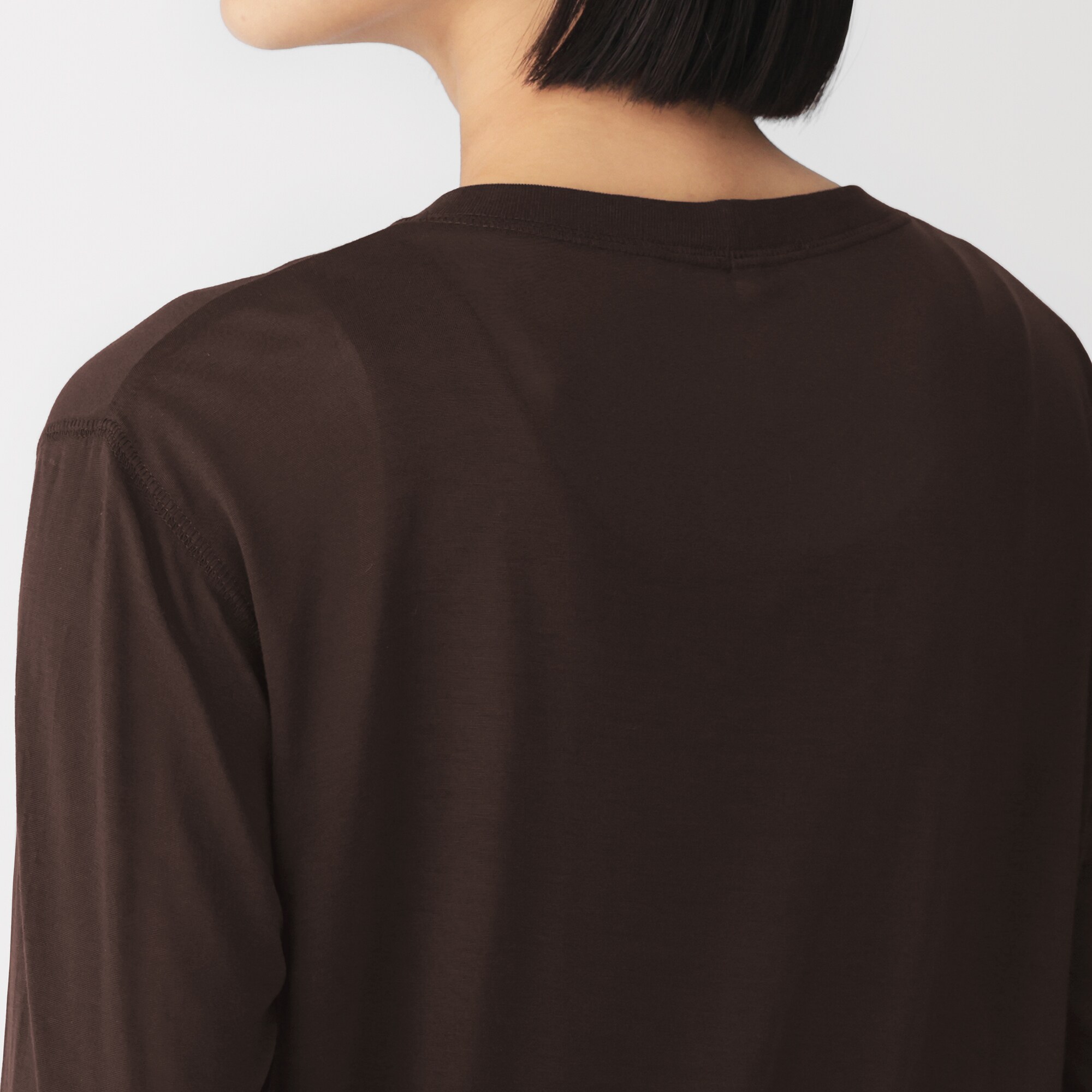 婦人　リヨセル天竺編み長袖Ｔシャツ