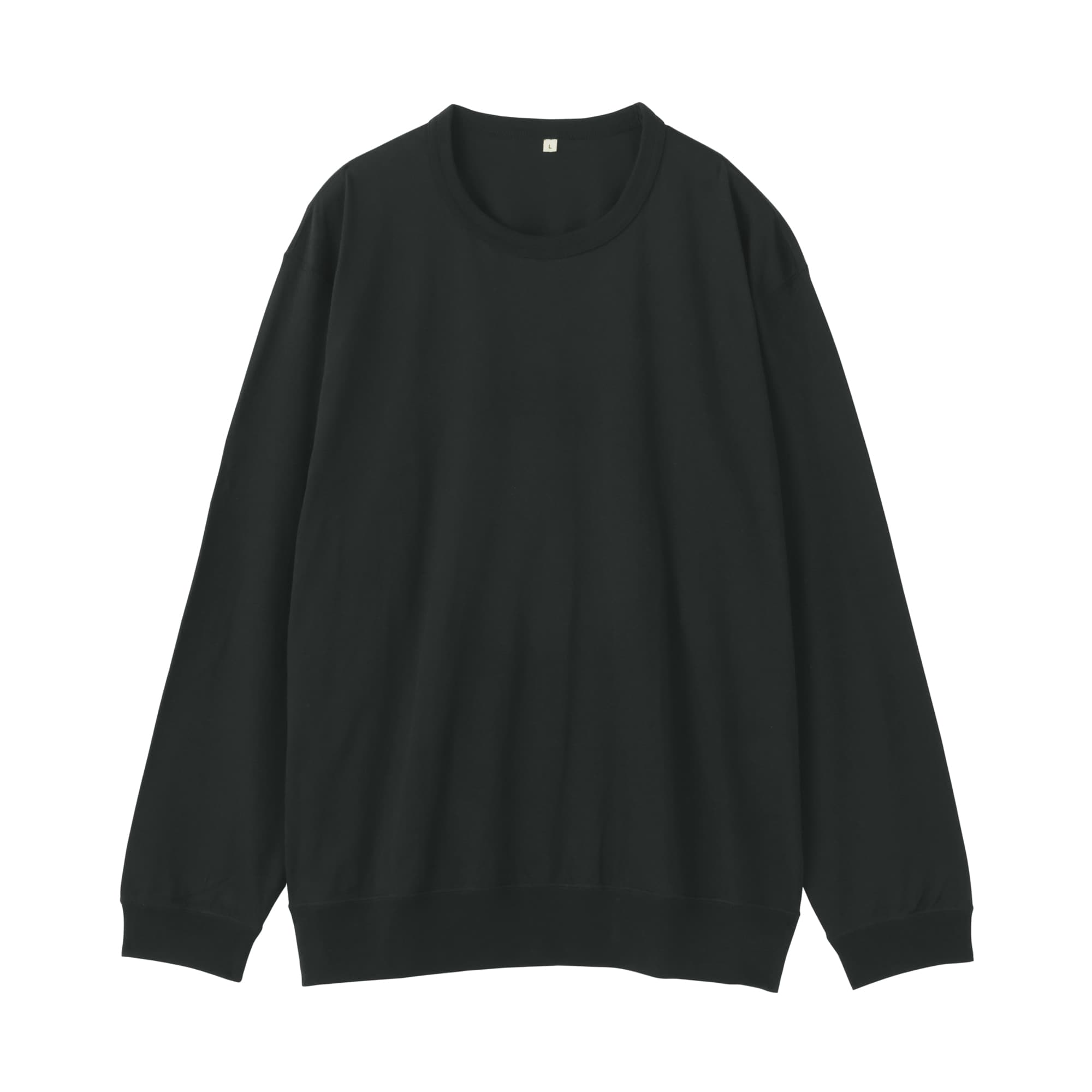 紳士　和歌山で編み立てた天竺クルーネック長袖Ｔシャツ