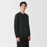 紳士　和歌山で編み立てた天竺クルーネック長袖Ｔシャツ