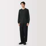 紳士　和歌山で編み立てた天竺クルーネック長袖Ｔシャツ