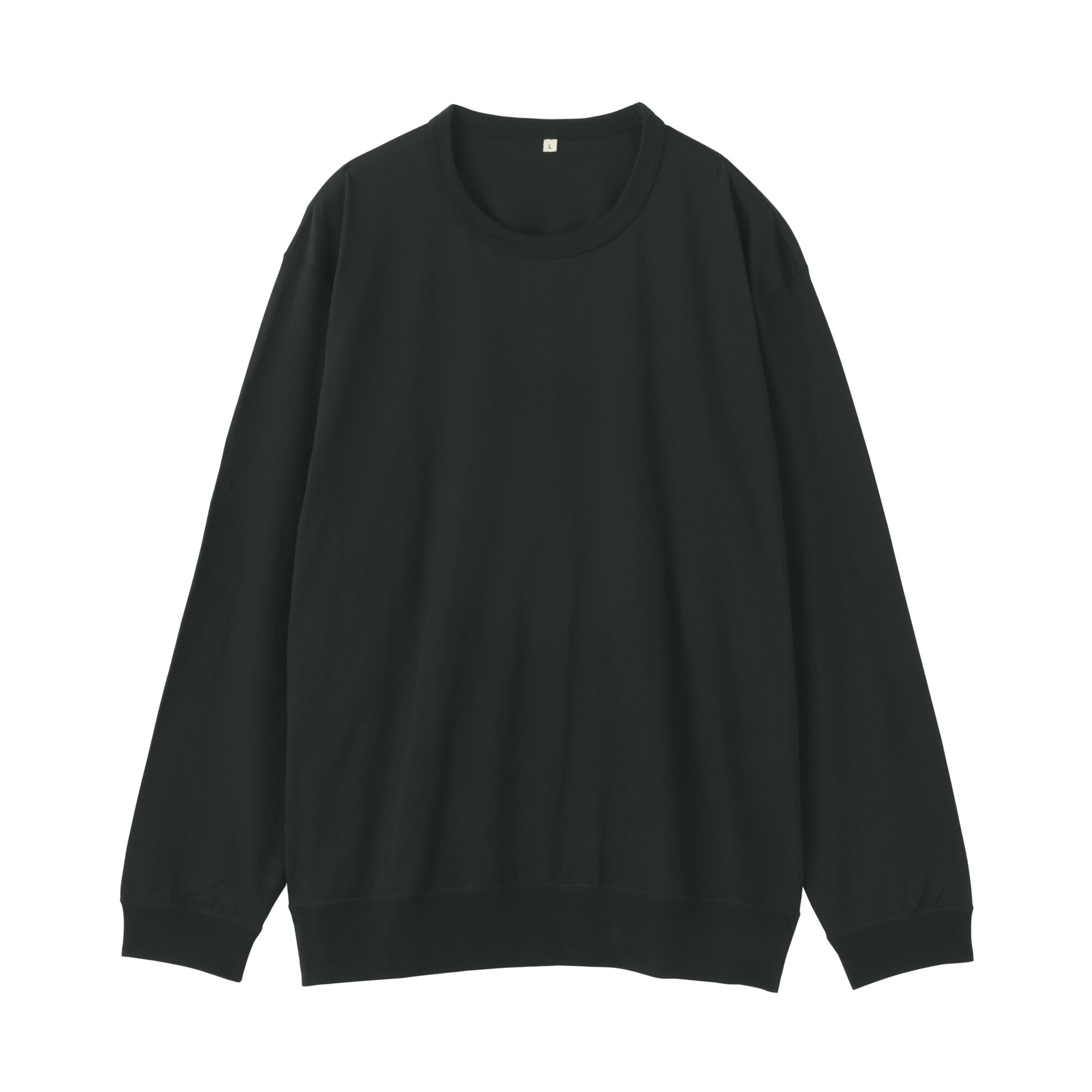 紳士　和歌山で編み立てた天竺クルーネック長袖Ｔシャツ