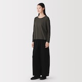 婦人　コットン天竺リラックス長袖Ｔシャツ