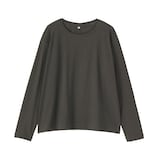 婦人　コットン天竺リラックス長袖Ｔシャツ