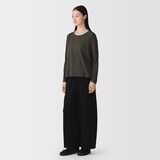 婦人　コットン天竺リラックス長袖Ｔシャツ