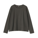 婦人　コットン天竺リラックス長袖Ｔシャツ
