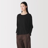 婦人　コットン天竺リラックス長袖Ｔシャツ