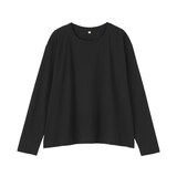 婦人　コットン天竺リラックス長袖Ｔシャツ