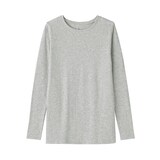 婦人　コットンカシミヤクルーネックＴシャツ