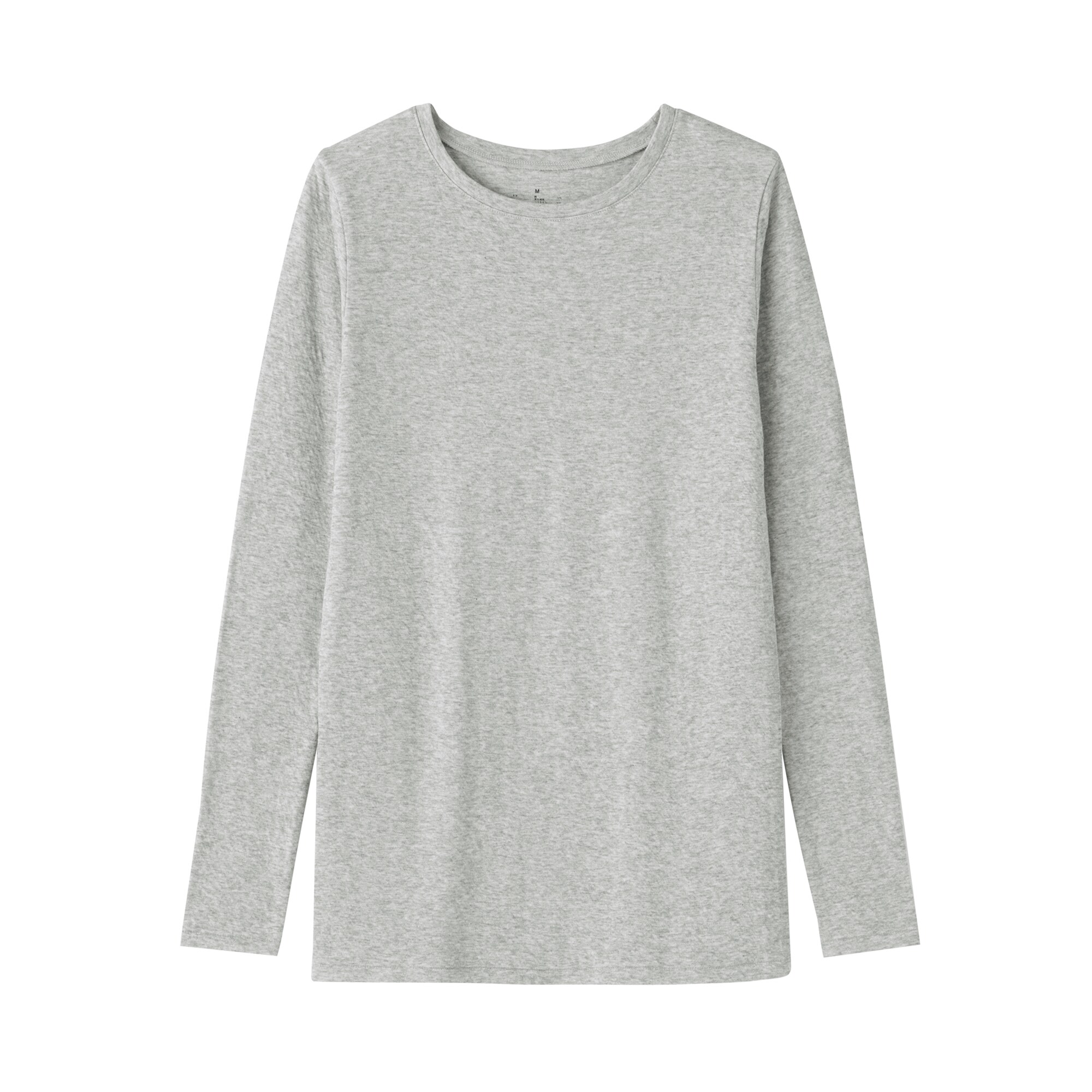 婦人　コットンカシミヤクルーネックＴシャツ