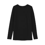 婦人　コットンカシミヤクルーネックＴシャツ