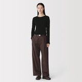 婦人　コットンカシミヤクルーネックＴシャツ