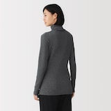 婦人　コットンカシミヤタートルネックＴシャツ