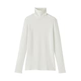 婦人　コットンカシミヤタートルネックＴシャツ