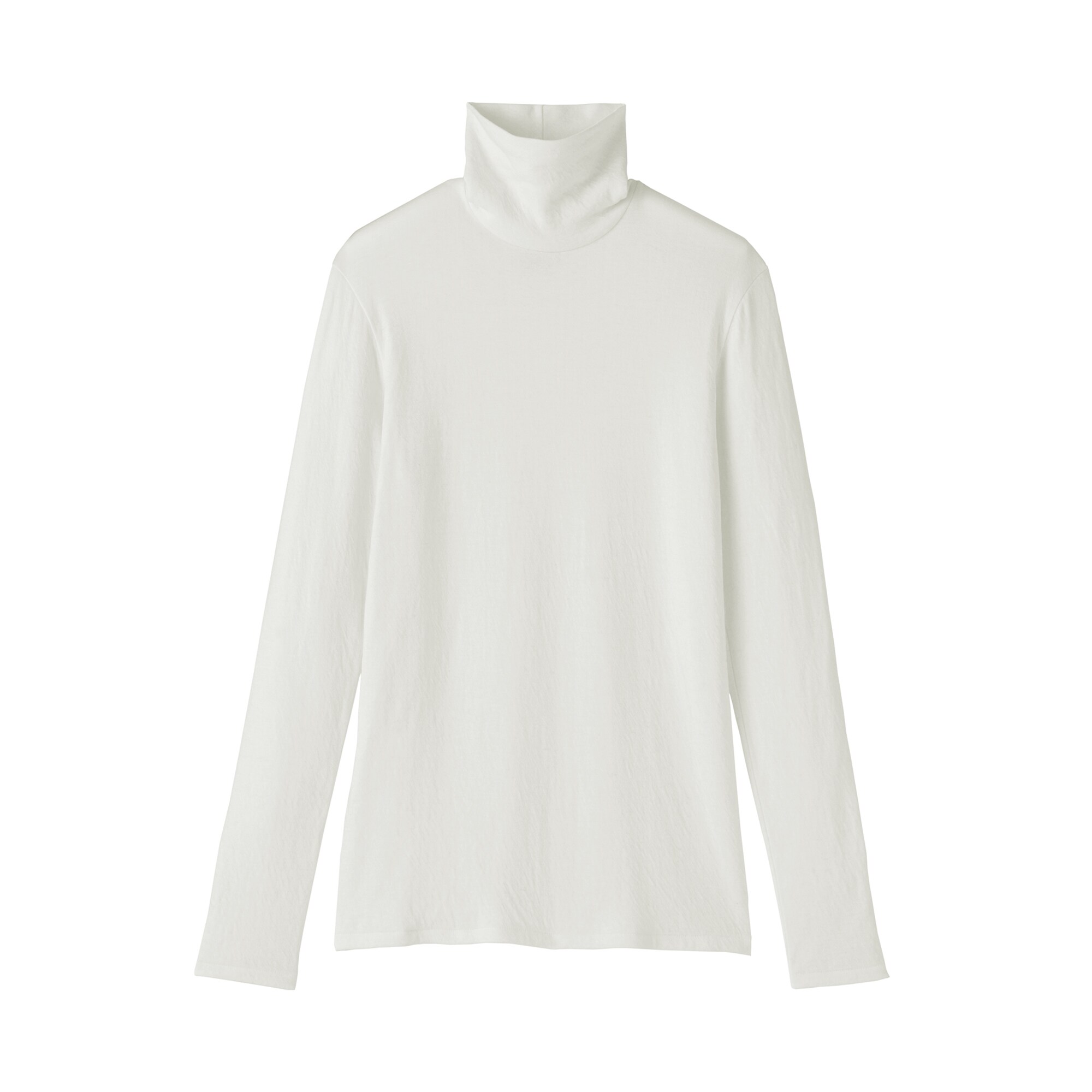 婦人　コットンカシミヤタートルネックＴシャツ