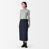 婦人　コットンカシミヤタートルネックＴシャツ