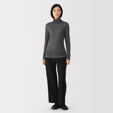 婦人　コットンカシミヤタートルネックＴシャツ